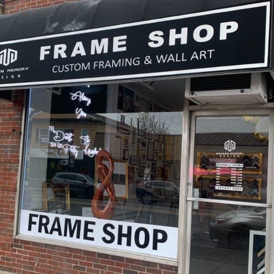 Hoboken Frame Store for Custom Framing - Modern Memory Design Picture frames - NJ Frame shop Custom framing