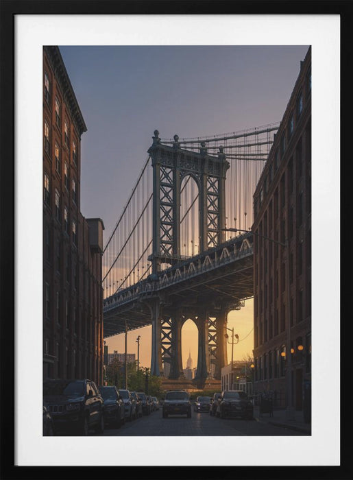 Manhattan Bridge Dumbo Brooklyn Framed Art Modern Wall Decor