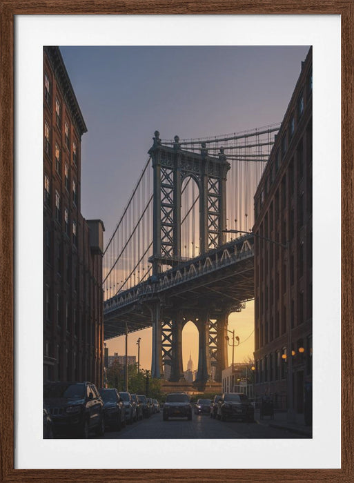 Manhattan Bridge Dumbo Brooklyn Framed Art Modern Wall Decor