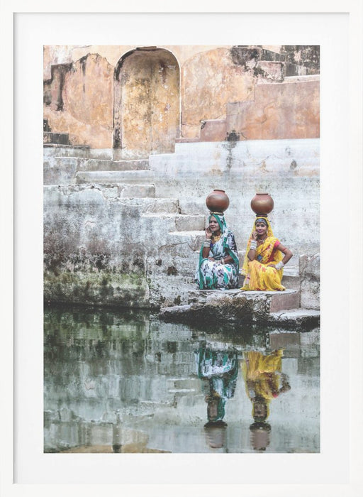 Stepwell Reflections Framed Art Wall Decor