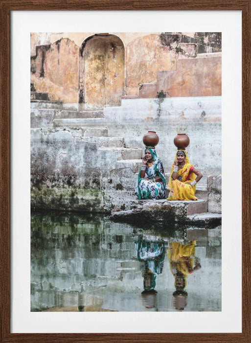 Stepwell Reflections Framed Art Wall Decor