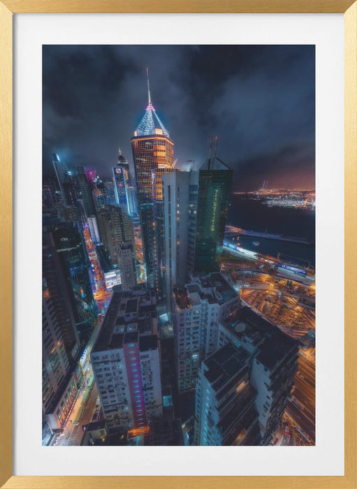 Flying Hong Kong Framed Art Wall Decor