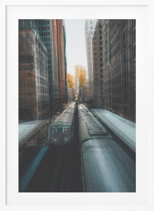 Chicago's Station Framed Art Modern Wall Decor