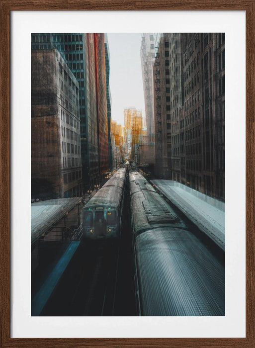 Chicago's Station Framed Art Modern Wall Decor