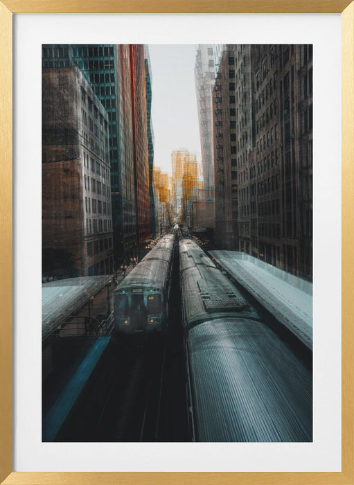 Chicago's Station Framed Art Modern Wall Decor