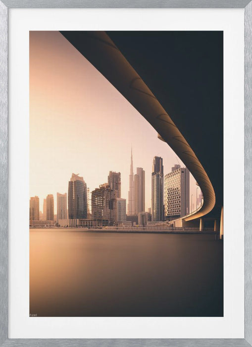 Dubai Business Bay Framed Art Modern Wall Decor