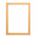 Simple wooden picture frame with a light finish for mirror decor and shadow boxes