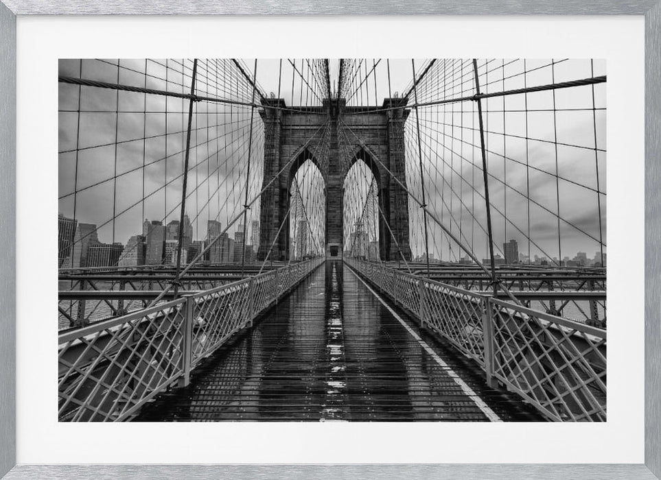 Brooklyn Bridge Landscape Framed Art