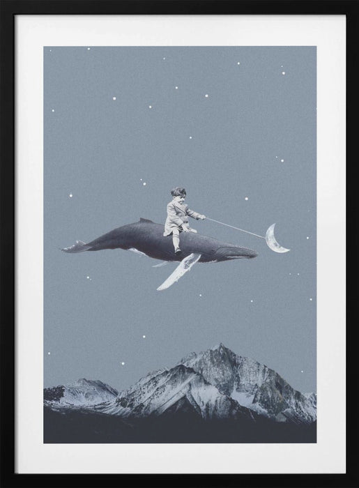 Aim for the moon Framed Art Modern Wall Decor