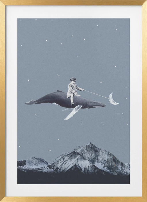 Aim for the moon Framed Art Modern Wall Decor