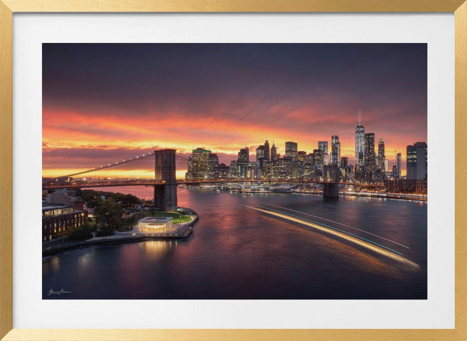 new york Landscape Framed Art