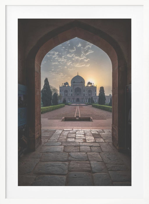 Humayun tomb - Glowing frame ! Framed Art Modern Wall Decor