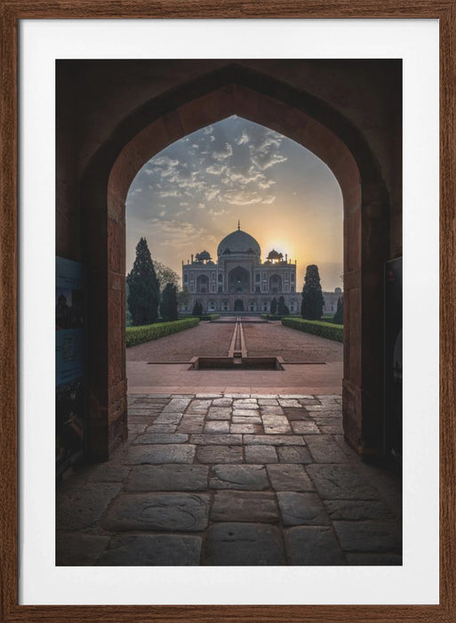 Humayun tomb - Glowing frame ! Framed Art Modern Wall Decor