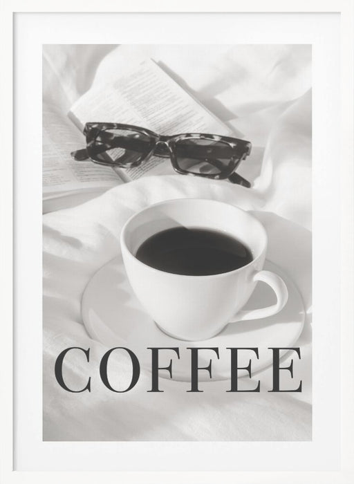 Coffee in Bed Framed Art Modern Wall Decor