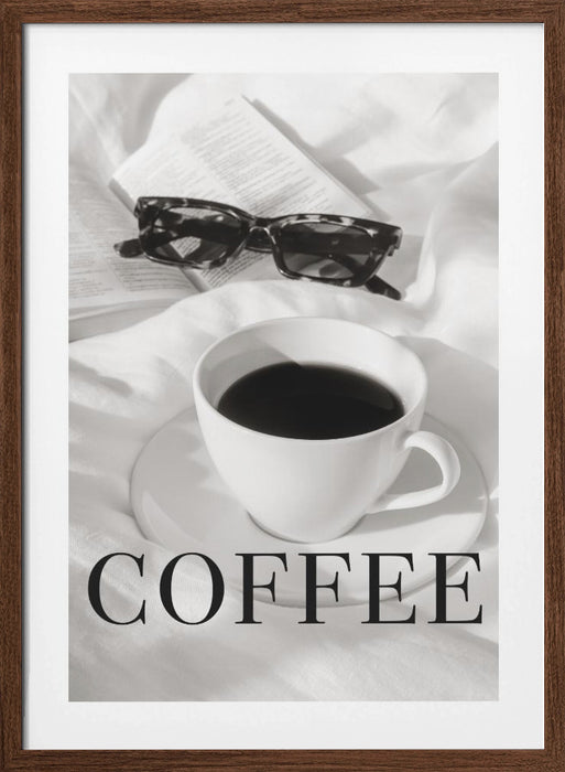 Coffee in Bed Framed Art Modern Wall Decor