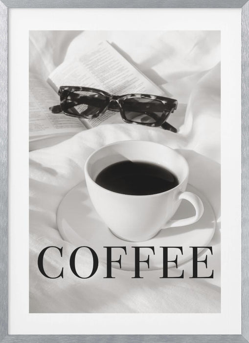 Coffee in Bed Framed Art Modern Wall Decor