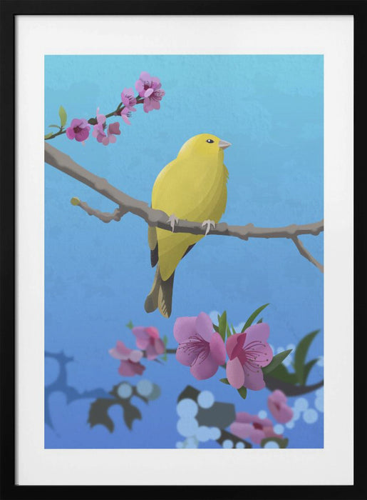 Goldfinch Framed Art Modern Wall Decor