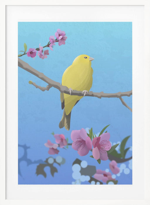 Goldfinch Framed Art Modern Wall Decor