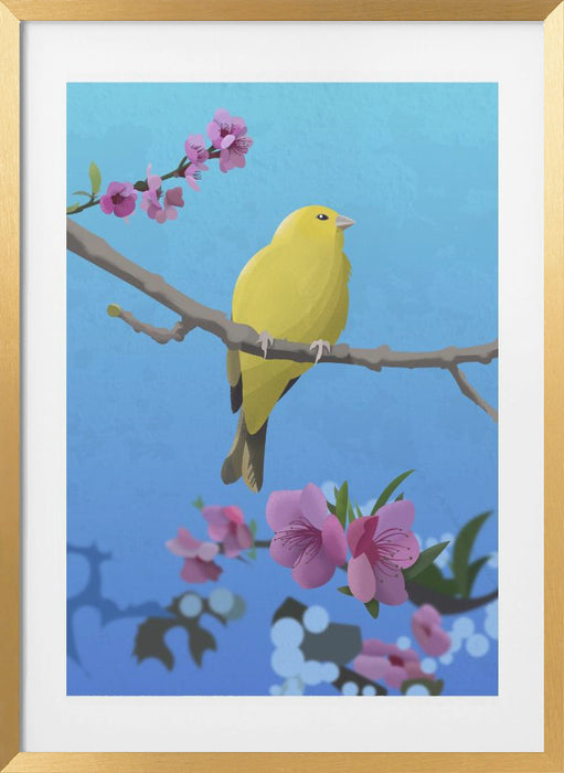 Goldfinch Framed Art Modern Wall Decor