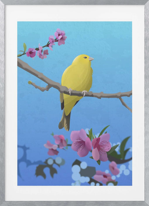 Goldfinch Framed Art Modern Wall Decor