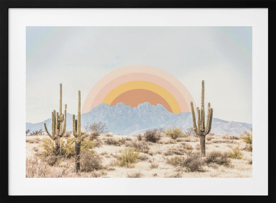 Arizona Sunrise Landscape Framed Art