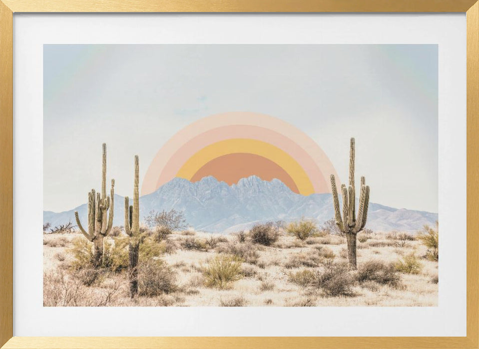 Arizona Sunrise Landscape Framed Art