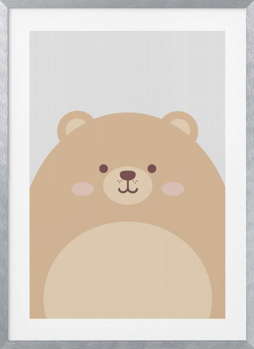 Cute Bear Framed Art Modern Wall Decor