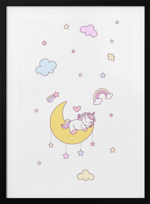 Little Unicorn Framed Art Wall Decor