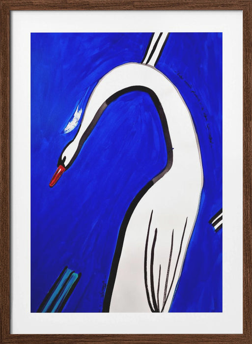 And Swan dropped the feather and everything became clear Framed Art Modern Wall Decor