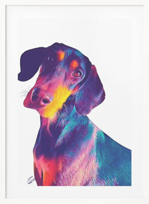 Finn Dog Framed Art Wall Decor