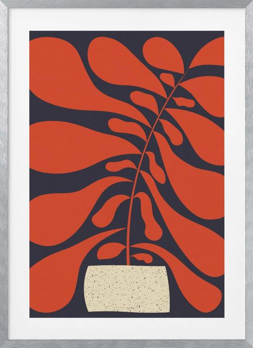 Lazy Plant #1 Framed Art Modern Wall Decor