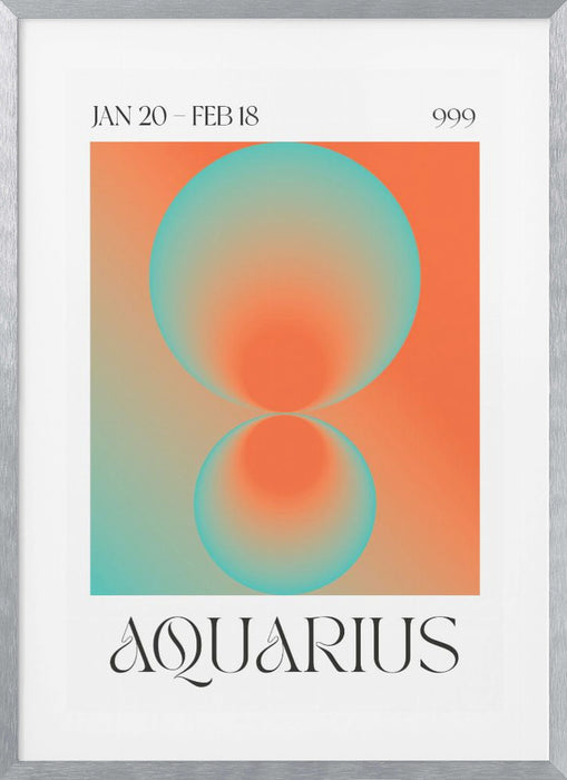 Aquarius Framed Art Modern Wall Decor