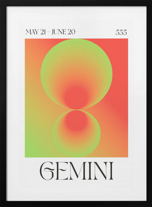 Gemini Framed Art Modern Wall Decor