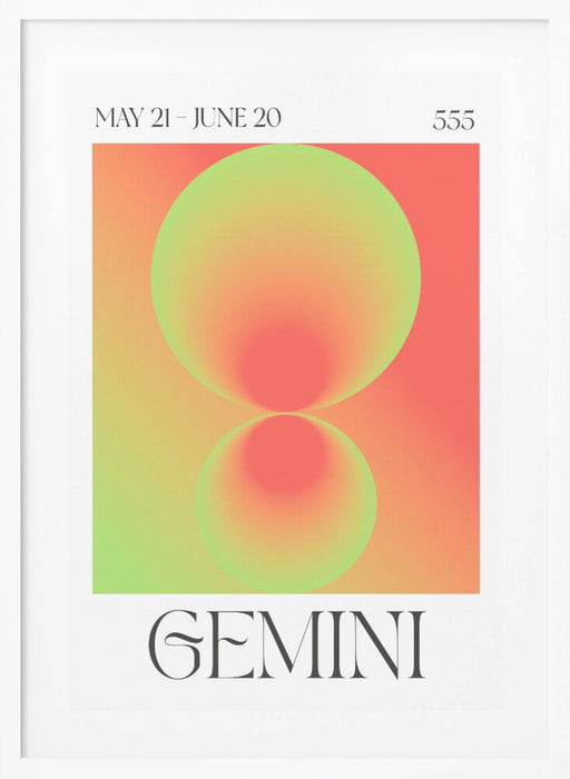 Gemini Framed Art Modern Wall Decor