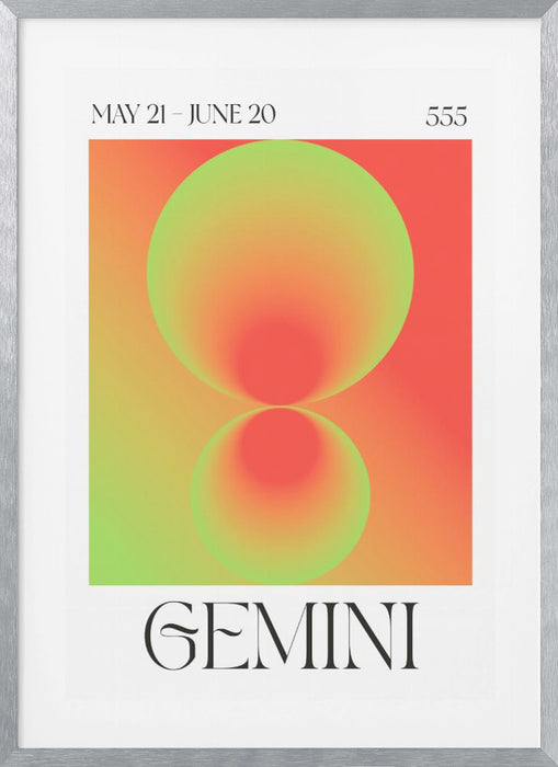 Gemini Framed Art Modern Wall Decor