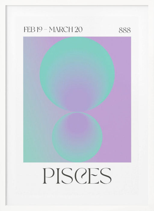 Pisces Framed Art Modern Wall Decor