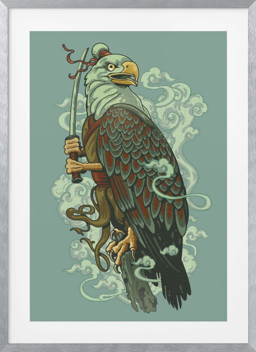 WARRIOR EAGLE Framed Art Modern Wall Decor