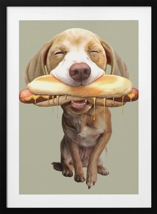 hotdog Framed Art Modern Wall Decor