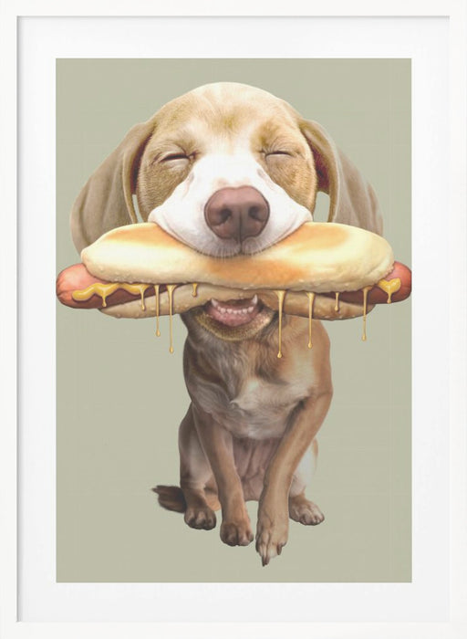 hotdog Framed Art Modern Wall Decor