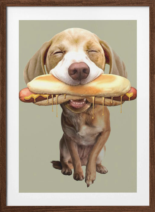 hotdog Framed Art Modern Wall Decor