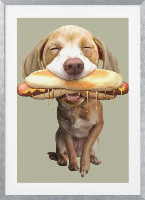 hotdog Framed Art Modern Wall Decor