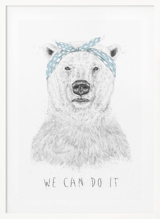 We can do it Framed Art Modern Wall Decor