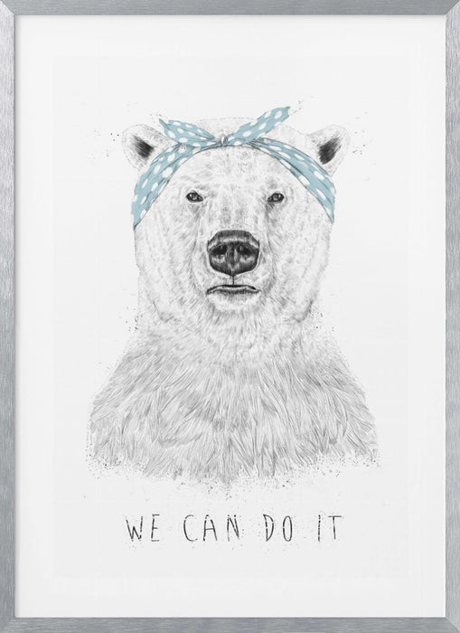 We can do it Framed Art Modern Wall Decor