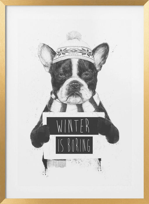 Winter is boring Framed Art Modern Wall Decor