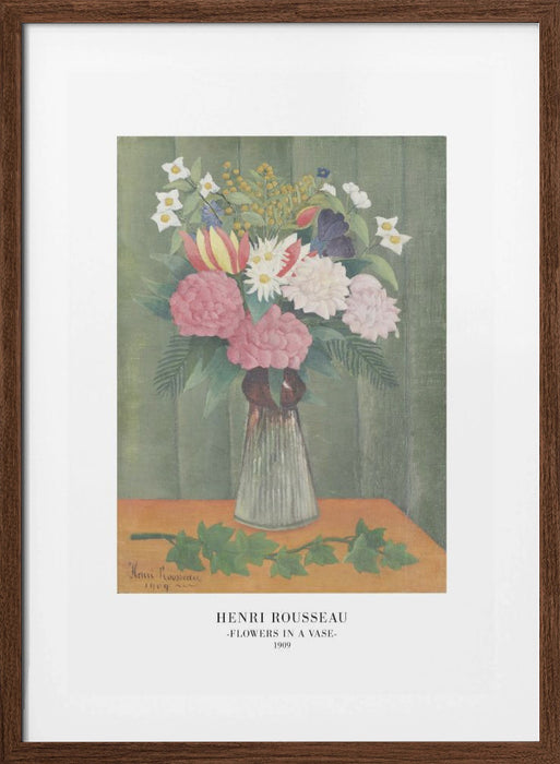 Flowers In a Vase Framed Art Modern Wall Decor