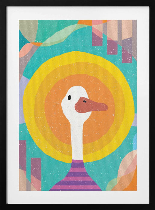 Duck in the Sun Framed Art Modern Wall Decor