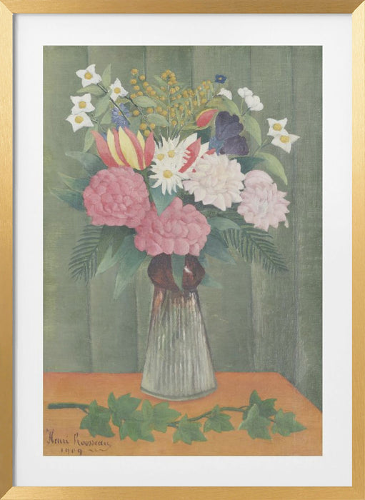 Flowers In a Vase Framed Art Modern Wall Decor