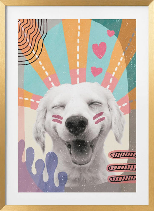 Inspired Dog Framed Art Wall Decor