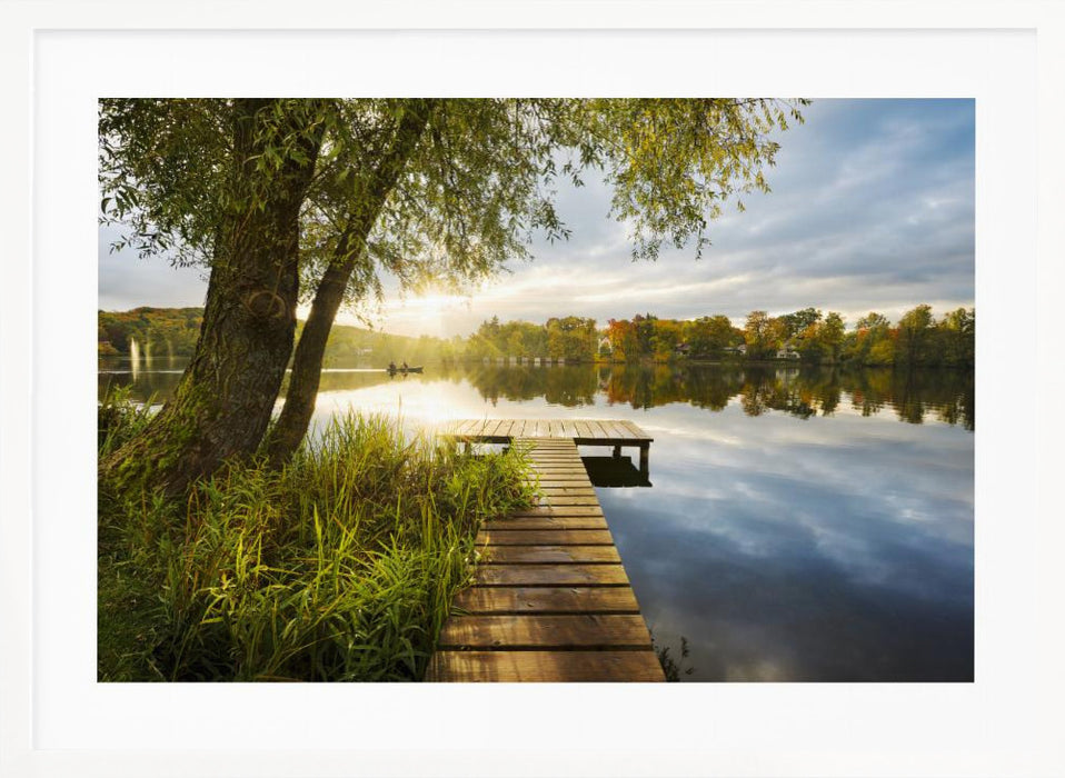 Good Morning Jetty Landscape Framed Art