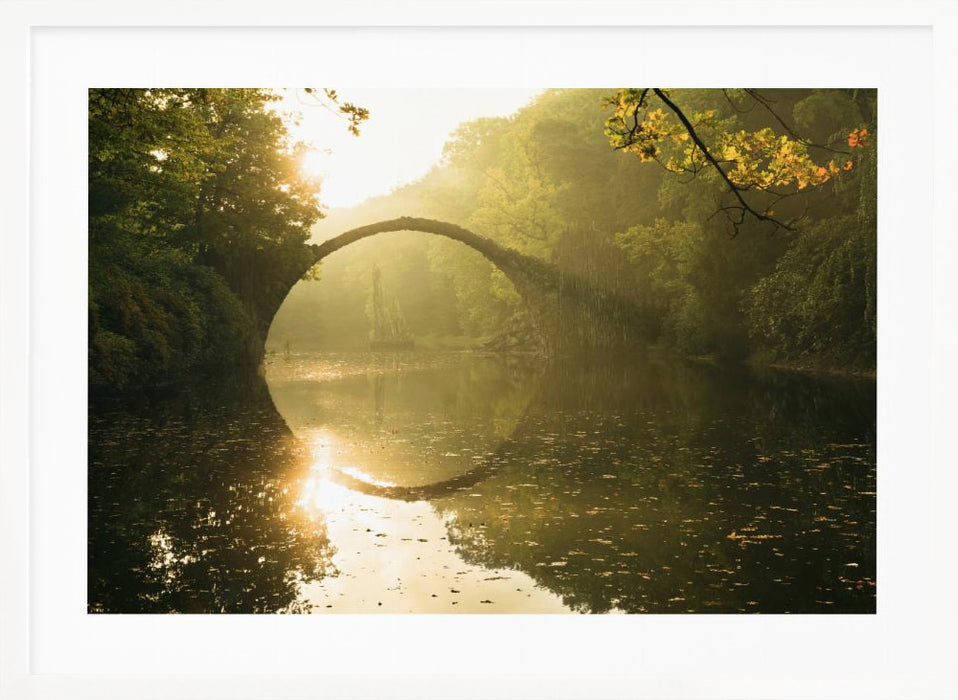 Golden Circle Landscape Framed Art